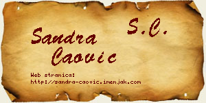 Sandra Čaović vizit kartica